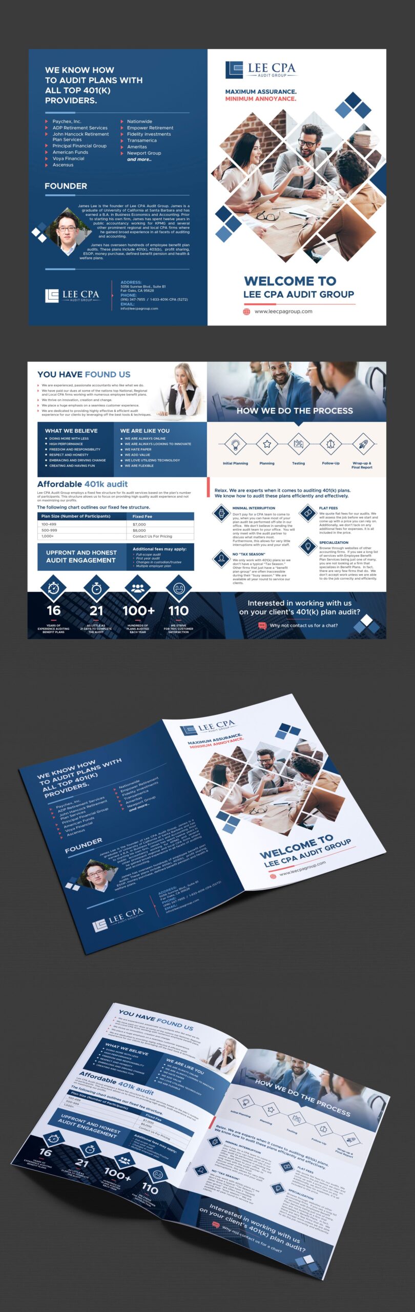 Brochure for a CPA firm to be distributed to prospective clients1