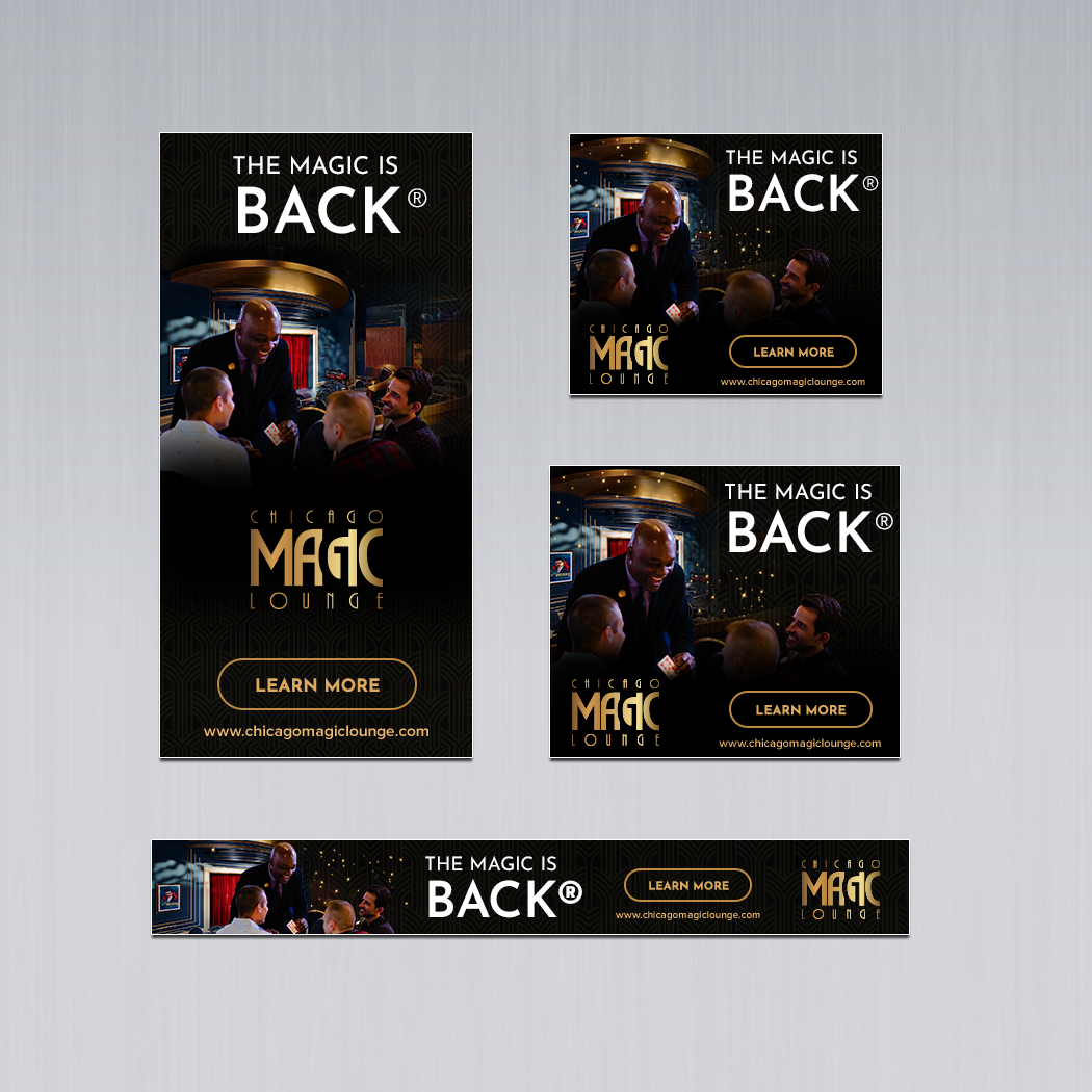 Chicago Magic Lounge Banner Ads 1