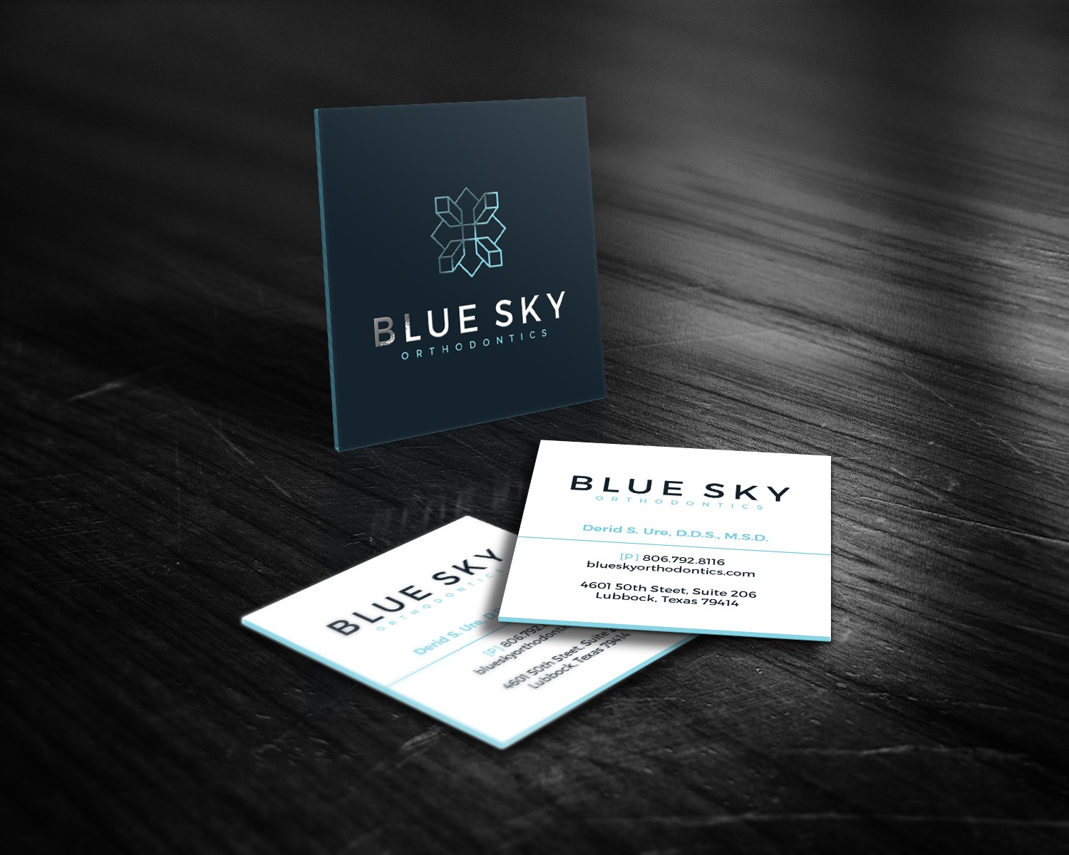 Square business card design1