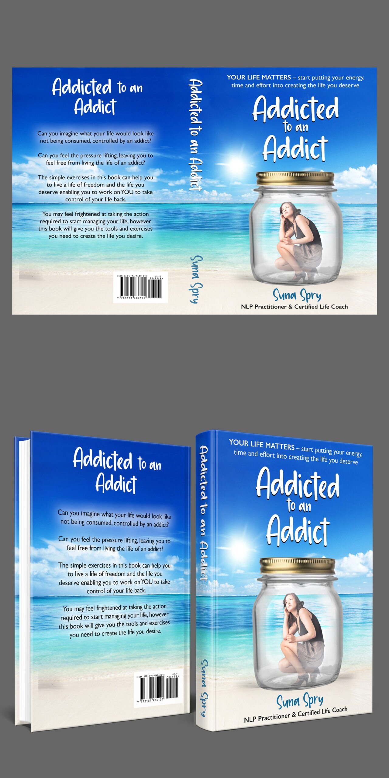 Support Book for People Living with an Addict Needs a Motivational Cover Design1