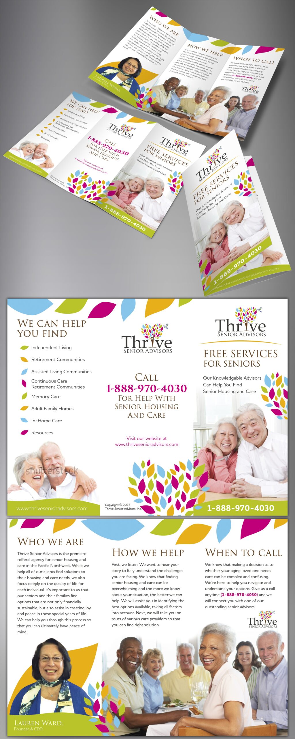 Tri-fold brochure For Thrive Senior Advisors1