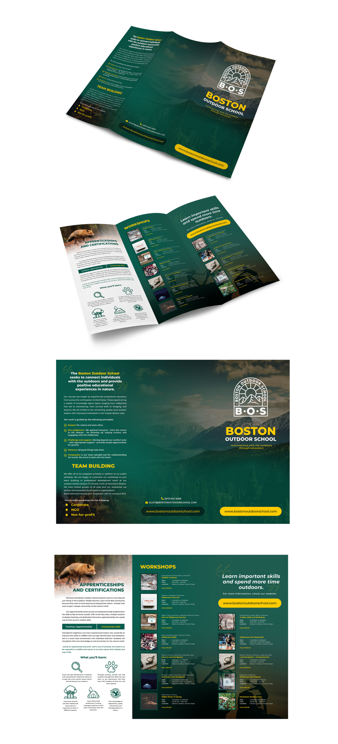 Trifold Brochure Design for Boston Outdoor School1